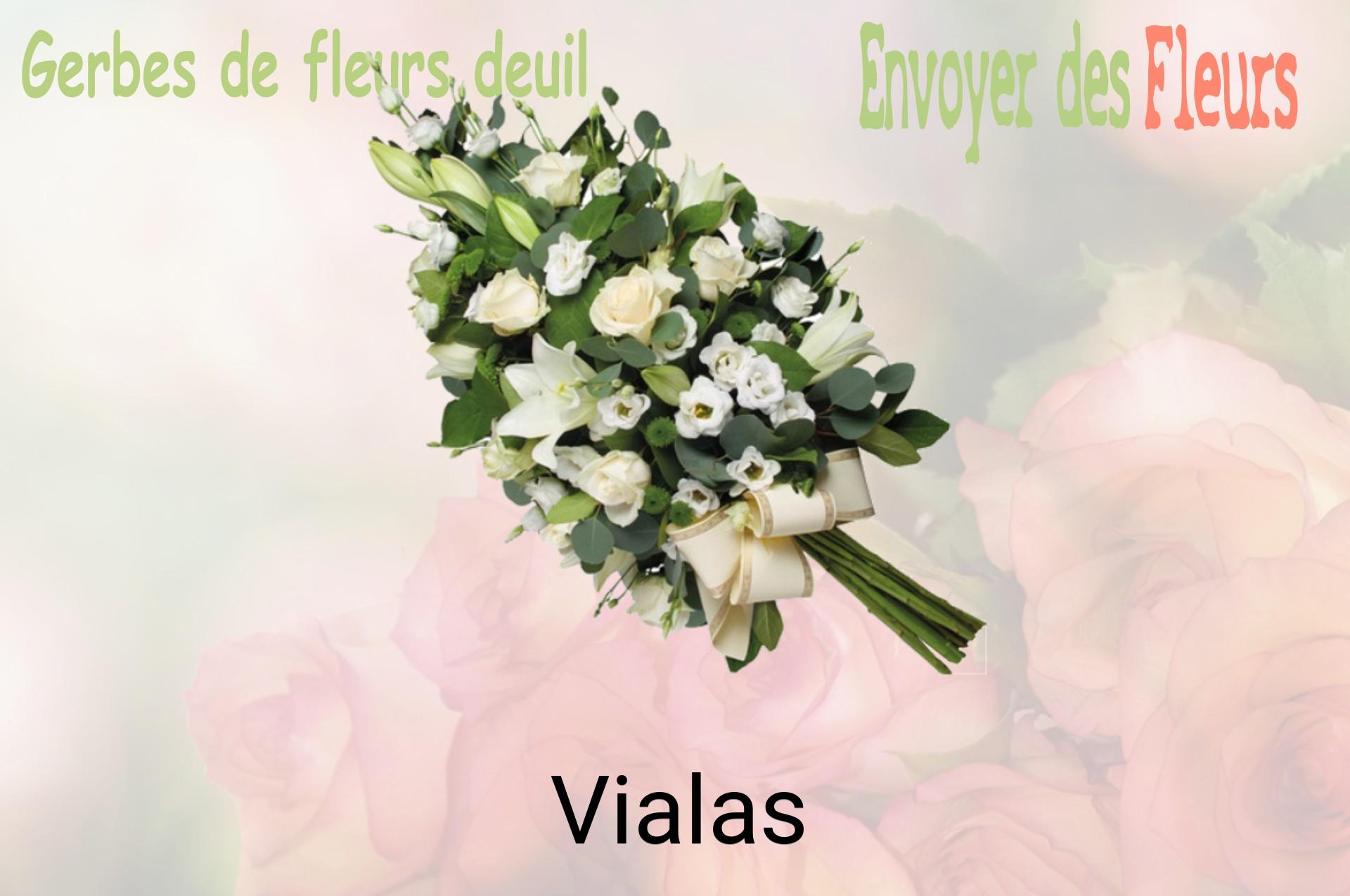 Gerbe de fleurs de deuil livrée à Vialas